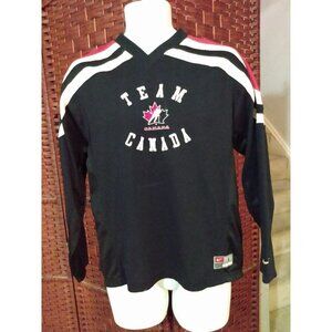 Nike Team Canada Hockey Jersey Black Youth Large
